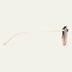 Unisex Le Vault Sunglasses // Amber Gradient + Gray