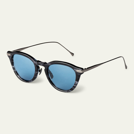 Unisex Le Vault Sunglasses // Smoke + Blue