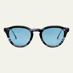 Unisex Le Vault Sunglasses // Smoke + Blue