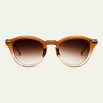 Unisex Le Vault Sunglasses // Amber Gradient + Gray