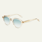 Unisex Bon Vivant Sunglasses // Tortoise + Sand + Green