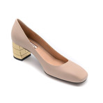 Women's Emily Leather Slip On Pumps // Pink (US: 4.5)