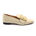 Women's Janelle Leather Pumps + Gold Buckle // Beige (US: 5.5)