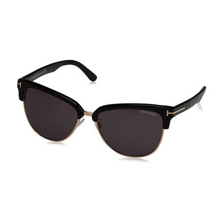 Tom Ford // Women's Fany Sunglasses // Black + Smoke