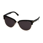 Tom Ford // Women's Fany Sunglasses // Black + Smoke