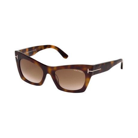 Tom Ford // Women's Kasia Sunglasses // Havana + Brown