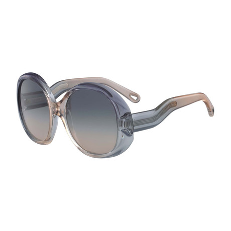 Chloé // Women's Sunglasses // Gray + Aqua + Peach