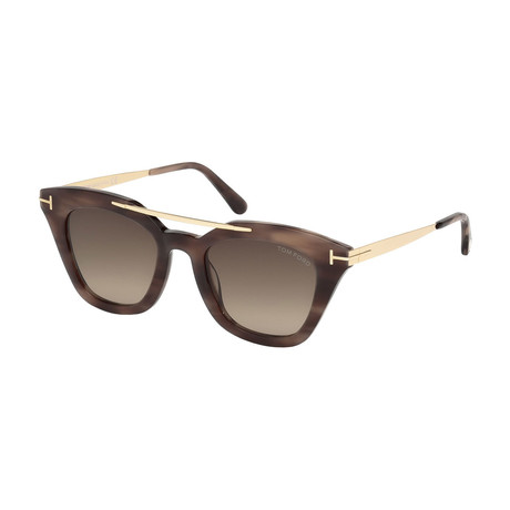 Tom Ford // Women's Anna Sunglasses // Havana + Gold