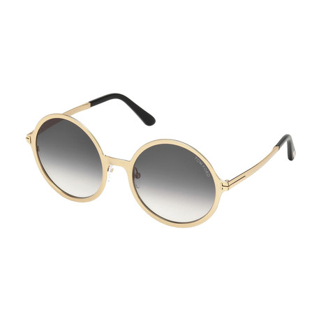 Tom Ford// Women's Ava Sunglasses // Rose Gold + Gray