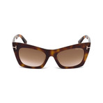 Tom Ford // Women's Kasia Sunglasses // Havana + Brown