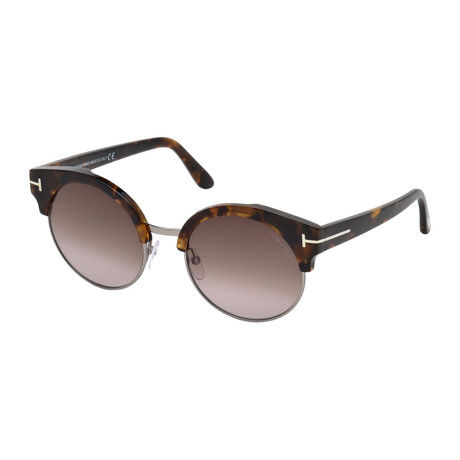 Tom Ford // Women's Alissa Sunglasses // Tortoise + Brown Gradient