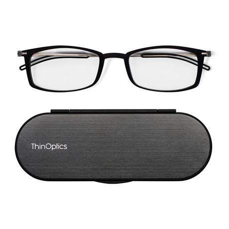 FrontPage // Brooklyn Glasses + Milano Black Case // Black (+1.00)