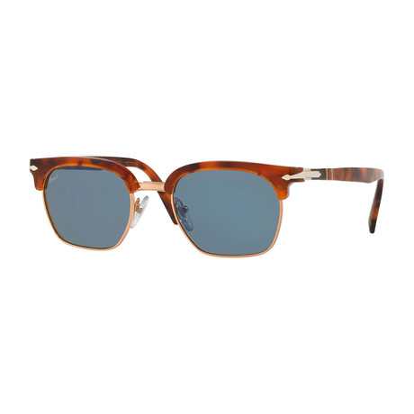 Persol // Men's Cellor Evolution Sunglasses // Tortoise + Blue