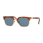 Persol // Men's Cellor Evolution Sunglasses // Tortoise + Blue