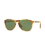 Men's 649 Series Sunglasses // Yellow Tortoise + Green