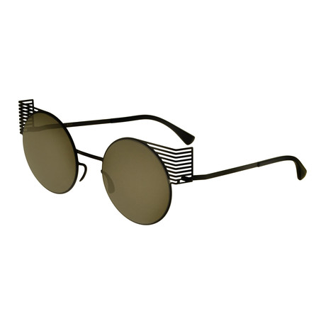 Mykita // Unisex Round Sunglasses // Matte Black