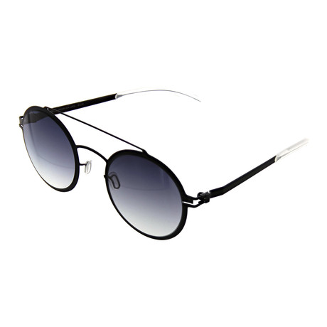Mykita // Unisex Round Gradient Sunglasses // Black