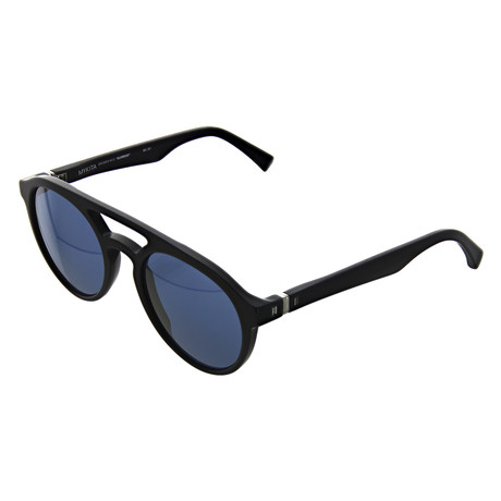 Mykita // Unisex Round Sunglasses // Matte Dark Blue