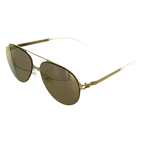 Mykita // Unisex Hansi Aviator Sunglasses // Gold