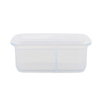 Minimal Silicone Container + Divider // Set of 2 // Clear (23.7oz)