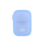 Minimal Silicone Container + Divider // Set Of 2 // Blue (23.7oz)