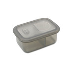 Minimal Silicone Container + Divider // Set of 2 // Gray (23.7oz)