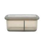 Minimal Silicone Container + Divider // Set of 2 // Gray (23.7oz)