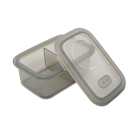 Minimal Silicone Container + Divider // Set of 2 // Gray (23.7oz)