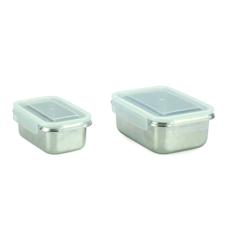 Minimal RT Stainless Steel Containers // Set of 2