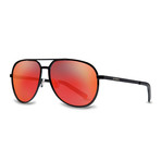 Filtrate Eyewear // MP Sunglasses (Black + Red Mirror)