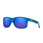 Filtrate Eyewear // Sink Sunglasses (Blue Frost + Green Mirror)