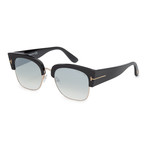 Women's FT0554-01C Sunglasses // Shiny Black + Smoke Mirror