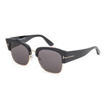Women's FT0554-01A Sunglasses // Shiny Black + Smoke