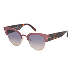 Women's FT0607-74B Sunglasses // Havana + Smoke Gradient