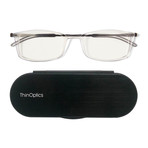 FrontPage // Brooklyn Glasses + Milano Black Case // Clear (+1.00)