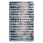 Branson // Mid-Century Modern Shag Area Rug // Blue (3'L x 5'W)