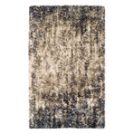 Branson // Casual Plush Shag Area Rug // Blue (3'L x 5'W)