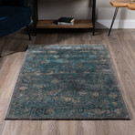 Castell // Boho Chic Area Rug // Steel (3'L x 5'W)