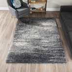 Branson // Modern Plush Shag Area Rug // Gray (3'L x 5'W)