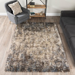 Branson // Casual Plush Shag Area Rug // Blue (3'L x 5'W)