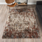 Branson // Casual Plush Shag Area Rug // Taupe (3'L x 5'W)