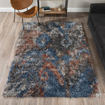 Branson // Bohemian Shag Area Rug // Blue (3'L x 5'W)