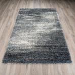 Branson // Modern Plush Shag Area Rug // Gray (3'L x 5'W)