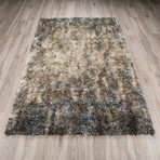 Branson // Casual Plush Shag Area Rug // Blue (3'L x 5'W)