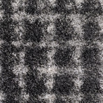 Branson // Modern Crosshatch Shag Area Rug // Gray (3'L x 5'W)