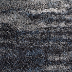 Branson // Modern Plush Shag Area Rug // Gray (3'L x 5'W)