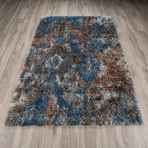 Branson // Bohemian Shag Area Rug // Blue (3'L x 5'W)