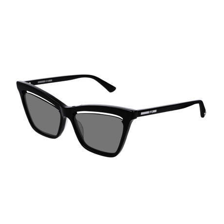 Unisex Cat Eye Sunglasses // Black + Gray