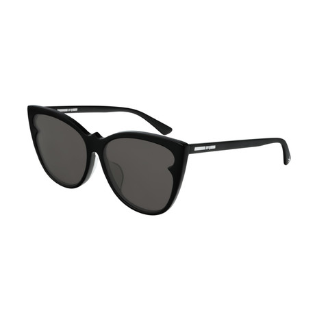 Women's Cat Eye Sunglasses // Black + Gray