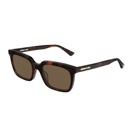 Unisex Rectangular Sunglasses // Brown